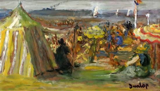 § Ronald Ossory Dunlop RA (1894-1973) Summer regatta 7.25 x 11.75in.